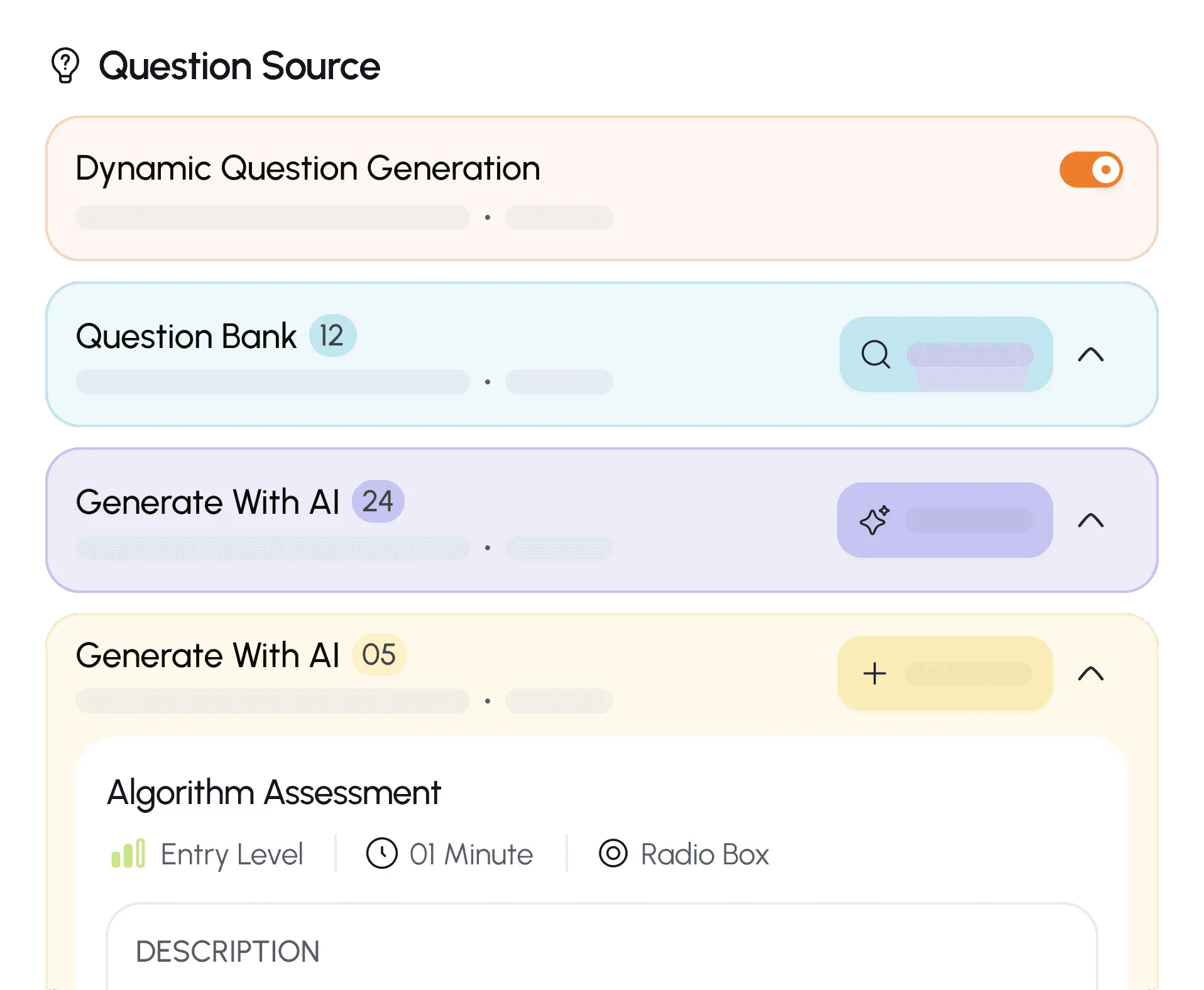 Assessment results next to the candidate conversation